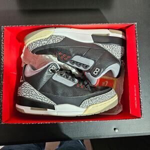 Air Jordan 3 Retro OG Black Cement 2018 Mens 9 Used OG Box